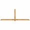 Ekena Millwork Eugene Rough Sawn Timber Gable Bracket, Western Red Cedar, 108"W x 40"H x 2"D x 4"F, 9/12 Pitch GBW108X40X0204EUG00RWR - alternate 1